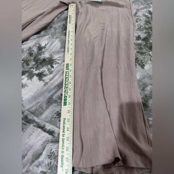 NWT Women's linen blend Wide-Leg Pants Sz l - Picture 14 of 15